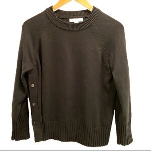 1901 by Nordstrom Black Crewneck Sweater